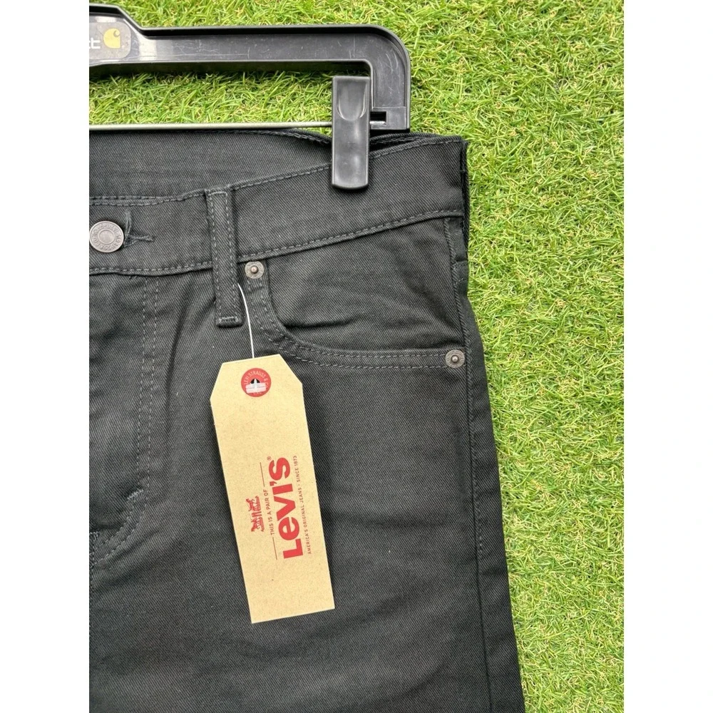 Levis 510 Jeans Mens 30x32 Skinny Fit Black Denim Stretch Preppy Casual NWT